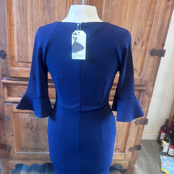 Woosunze NWT Cocktail Dress - Navy - Size S - Picture 4 of 9